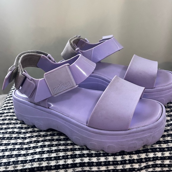 Melissa Women's Lavender Platform Sandals - Picture 1 of 4